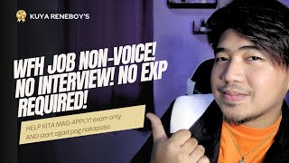 WFH JOB HIRING NONVOICE FOR NO EXPERIENCE AND INTROVERTS  VIRTUAL ASSISTANT JOBS [upl. by Pirnot]