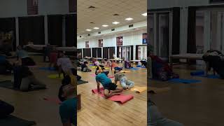 Morning Yoga Session yoga music morning hills peace viralvideo trending [upl. by Lecia]