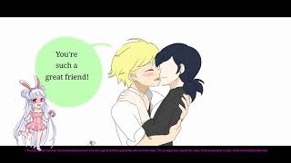 quotAdrienette Kissquot  Miraculous Ladybug Comic Dub [upl. by Aremat157]