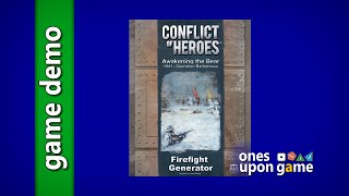 Conflict of Heroes  Firefight Generator Expansion  Lets Make a Firefight  gameplay brief [upl. by Ranger473]