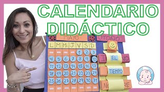 ¿ Cómo hacer un CALENDARIO en CASA para BEBES y Niños tutorial con MISS STEPHY [upl. by Krispin]