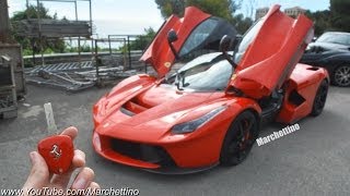 LaFerrari vs Ferrari Enzo Onboard  Engine Sound Comparison [upl. by Ahsurej]