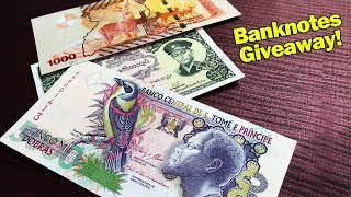 Banknotes Giveaway Contest  Thank you 1500 Subscribers [upl. by Woll]