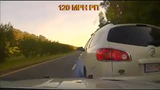 arkansas police chase 120MPH pit maneuver [upl. by Keily523]