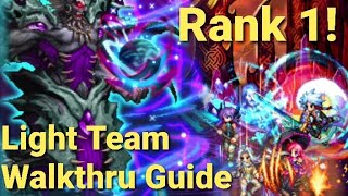 FFBE  Clash of Wills vs Evil Deity  Rank 1  Light Team ft Fundamental Force [upl. by Ariamo509]