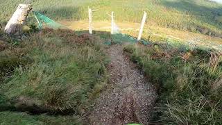 Slab Track  Dyfi Bike Park shock ending [upl. by Akitnahs]