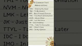 15 Common Abbreviations You Should Know 🔥  Everyday Slang Explained [upl. by Petrina722]