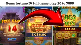 Gems fortune 6  new slots game play  20 to 7000 [upl. by Obaza531]