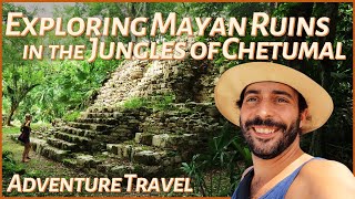 Exploring Mysterious Mayan Ruins in Chetumals Jungles 🧭 Oxtankah 🌴🧳 Riviera Maya Travel Vlog [upl. by Yelekreb]