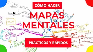 🌈🧠Cómo hacer MAPAS MENTALES paso a paso FÁCILES Y RÁPIDOS 💥 [upl. by Wivestad283]