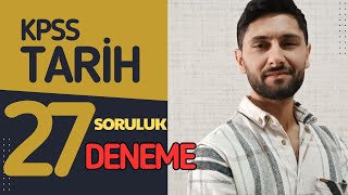 98 KPSS Tarih 27 Soruluk Yeni Denememiz  KPSS 2024 Başvuruları Başladı kpss kpss2024 [upl. by Oicneserc]