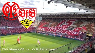 FSV Mainz vs VfB Stuttgart  FanChoreografie Stadionatmosphäre [upl. by Allain]