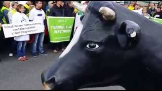 Bauern Demonstration gegen quotruinösen Preiskampfquot [upl. by Radborne]