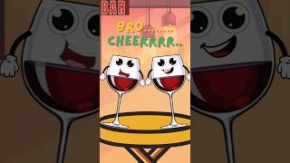 Cheers Bro  Funny Animation  shorts [upl. by Amaso]