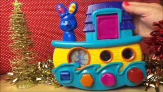 FUN Vtech Popping Pals Noahs Ark PeekaBoo Kindergarten Toy [upl. by Neenwahs]