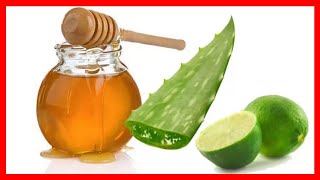 Mezcla Aloe Vera Miel y Limón 🍋 Un Buen Remedio para enfermedades [upl. by Bencion]