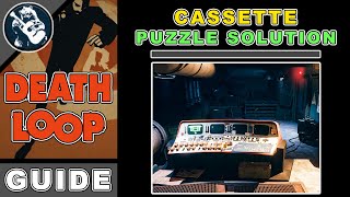 Solve Cassette Password Puzzle Using Fia Pictogram amp All Pictograms Location  Deathloop Guide [upl. by Haissi]