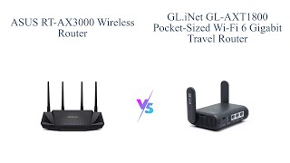 ASUS RTAX3000 vs GLiNet GLAXT1800 Which WiFi 6 Router is Worth It ✨🔥 [upl. by Barthold855]