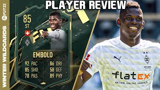 CRAZY ST 🤯 85 WINTER WILDCARDS EMBOLO PLAYER REVIEW FIFA 22 ULTIMATE TEAM [upl. by Ordway548]