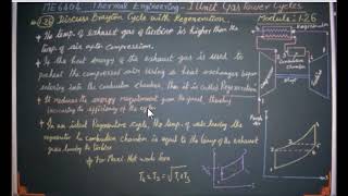 Description of Brayton Cycle with Regeneration  M126  Thermal Engineering in Tamil [upl. by Arual947]