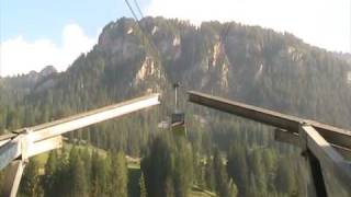 campitello DI FASSA FUNIViA COL RODELLA TRENTO  ITALIA  SEILBAHN COL RODELLA [upl. by Olleina]