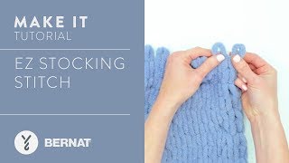 EZ Knitting Stocking Stitch [upl. by Alemap]