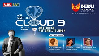 Mohan Babu University quotFirst Satellite Launchquot MBU SAT 1 MBU  Live [upl. by Deering]