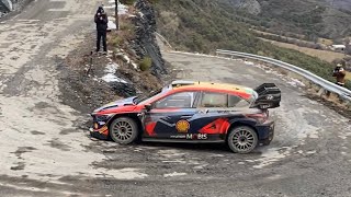 Test Rallye MonteCarlo 2024  Thierry Neuville  Hyundai i20 Rally1 [upl. by Elbart]