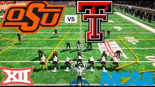 Oklahoma State vs Texas Tech NCAA 14 [upl. by Amargo212]