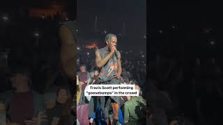 Travis Scott Performing Goosebumps In The Crowd 🤯 [upl. by Juetta]