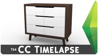 Making CC for Sims 4  Timelapse Dresser [upl. by Husch]