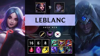 LeBlanc Mid vs Sylas Legendary  KR Master Patch 1421 [upl. by Chrissy]