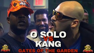 O SOLO vs KANG  GATES of the GARDEN  3 ROUND RAP BATTLE [upl. by Wanyen]