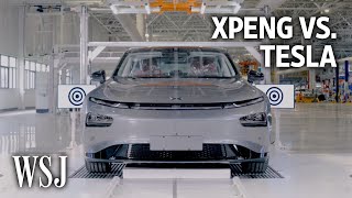 XPeng vs Tesla The Race for the Best EV Tech  WSJ [upl. by Noicpesnoc]