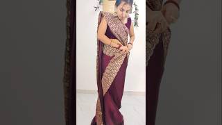 Perfect mermaid style saree draping stepsday 30365 sareedrapings fashion [upl. by Nnasor]