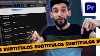 SUBTITULOS FÁCIL en ADOBE PREMIERE ¡POR FIN [upl. by Lefkowitz179]