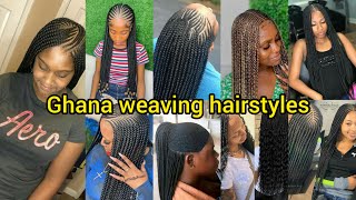 Flawless braids hairstyles for black women  Ghana weaving hairstyles  Braids Hairstyles cornrows [upl. by Piselli]