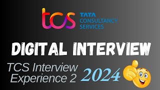 TCS Digital interview experience  Experience 2  TCS interview preparation Dos and Donts [upl. by Hortensia]