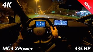 MG4 XPower 2024 Night POV drive amp Full Review Consumption 0100 [upl. by Salahcin411]