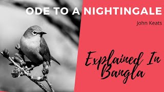 Ode to a Nightingale  John Keats Explained in Bangla [upl. by Amick]