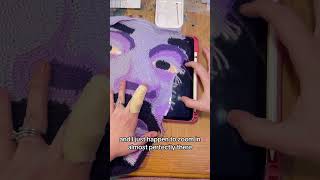 Freeform crochet portrait trick freeformcrochet crochet crochettips crochettutorial fiberart [upl. by Naaitsirhc121]