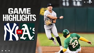 Yankees vs As Game Highlights 92124  MLB Highlights [upl. by Marchal]