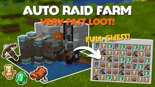 Minecraft EASY Raid Farm In Minecraft 121 Tutorial [upl. by Kimmie27]