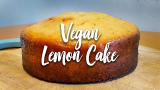 BEST VEGAN LEMON DRIZZLE CAKE RECIPE Easiest vegan cake recipe ever [upl. by Enylrac485]