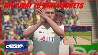 CRICKET 19  EASY WAY TO TAKE WICKETS HOW TO BOWL [upl. by Nnave734]