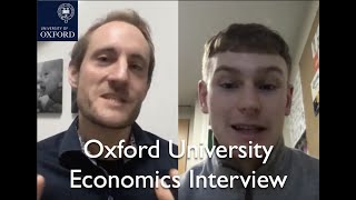 Oxford University Economics Interview [upl. by Tekla]