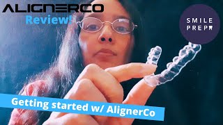 AlignerCo for Straightening Crooked Front Tooth  Smile Prep Clear Aligner Review [upl. by Kolb]