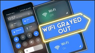 How To Fix WiFi Button Greyed out Issue on android  WiFi not Turning on XiaomiRedmi [upl. by Cinimmod]