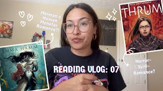 Reading Vlog  7 📚  Getting sick 🤒 reading a merman x human romance 🧜🏼‍♂️ and another DNF [upl. by Schram]