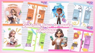 Episod 3 How to Make Chip bags for Teachers Day Tutorial [upl. by Aicyle]